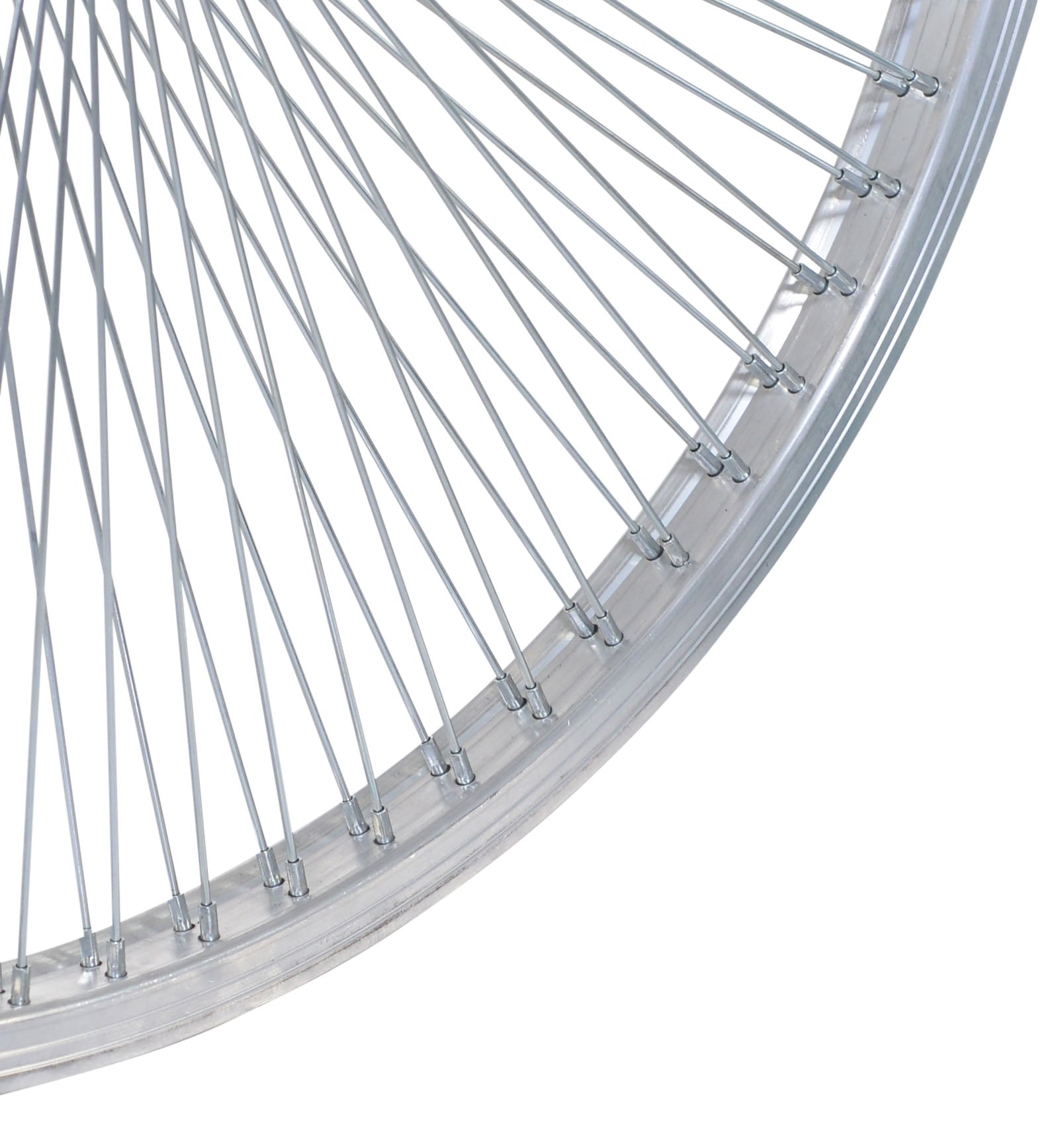 140 Spoke Silver Alloy Bicycle Wheelset