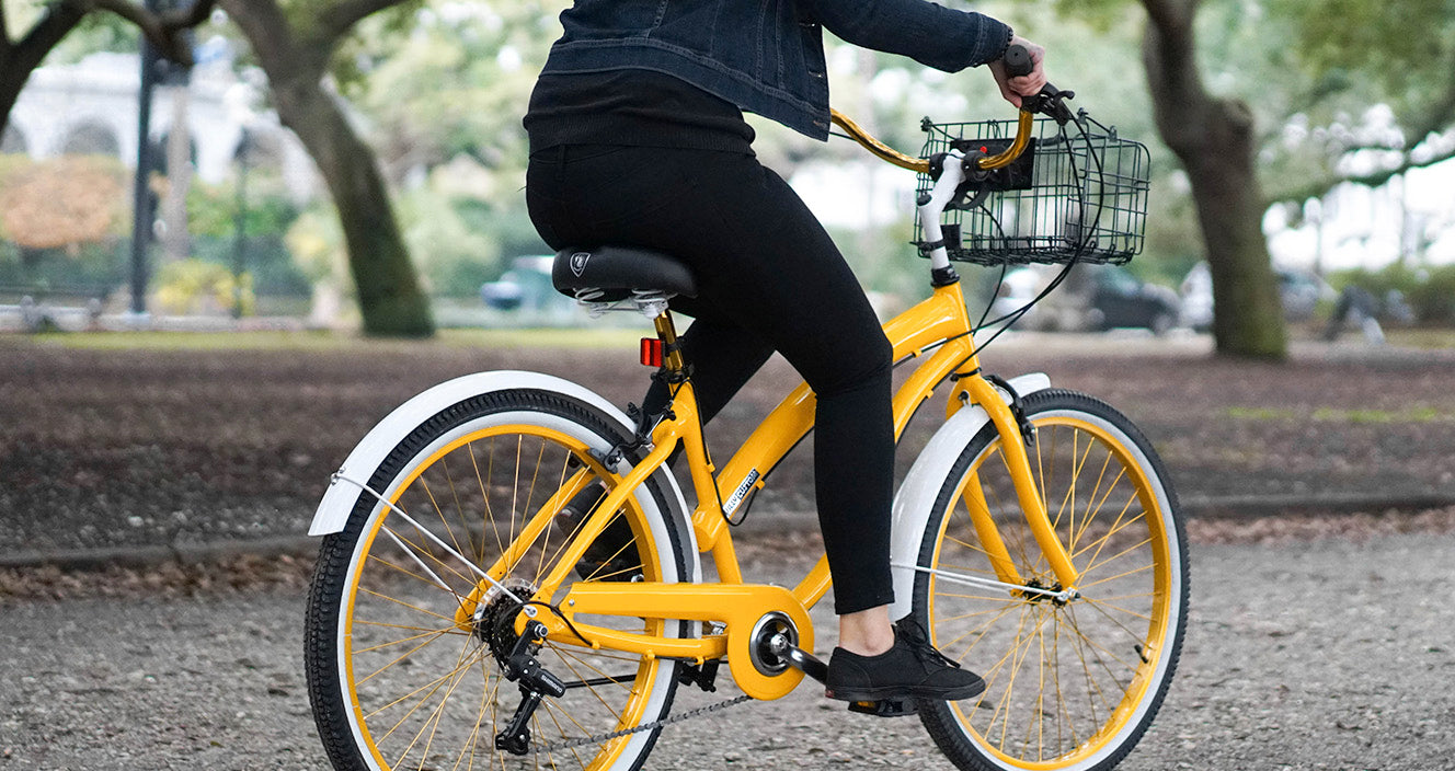 cruiser bikes for women yellow