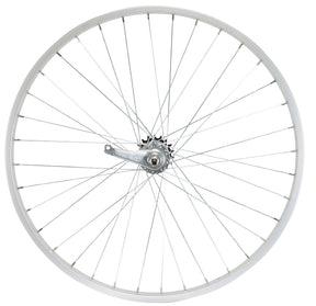 Silver Bicycle Wheels