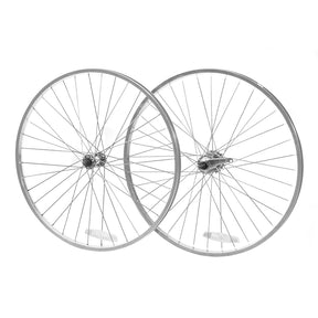 Silver Bicycle Wheels